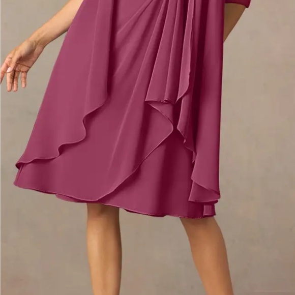 Elegant Azazie Pink Women's Dress - Picture 6 of 8